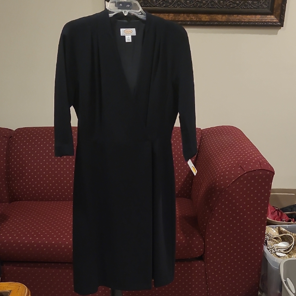 Talbots Classic Black Long Sleeve Dress